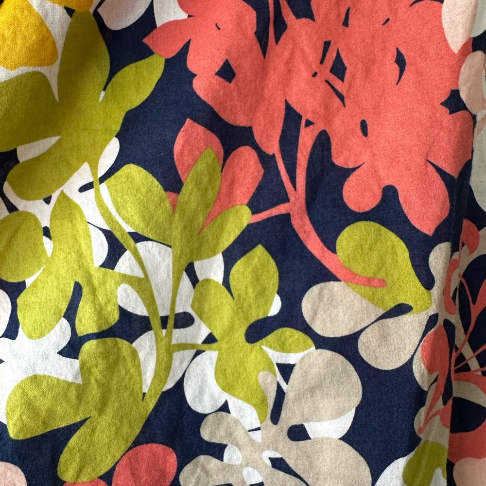 🌸 Old Navy Floral Tunic Top XL Boho Lightweight Blouse - Picture 2 of 10